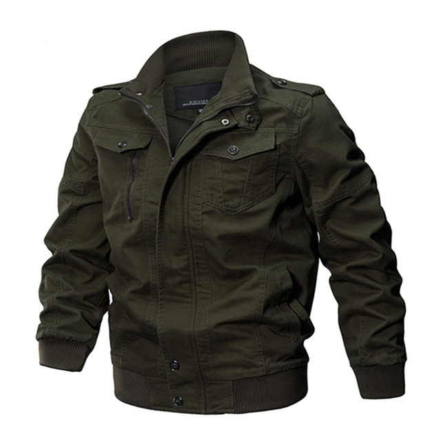 Autumn oversize coat washed cotton air military jacket shoulder band jacket