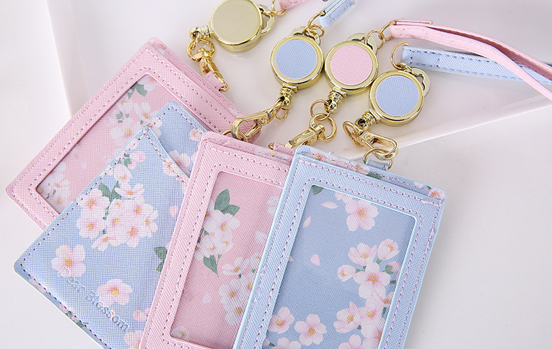 Unisex Flower Pu Leather Open Card Holders display picture 6