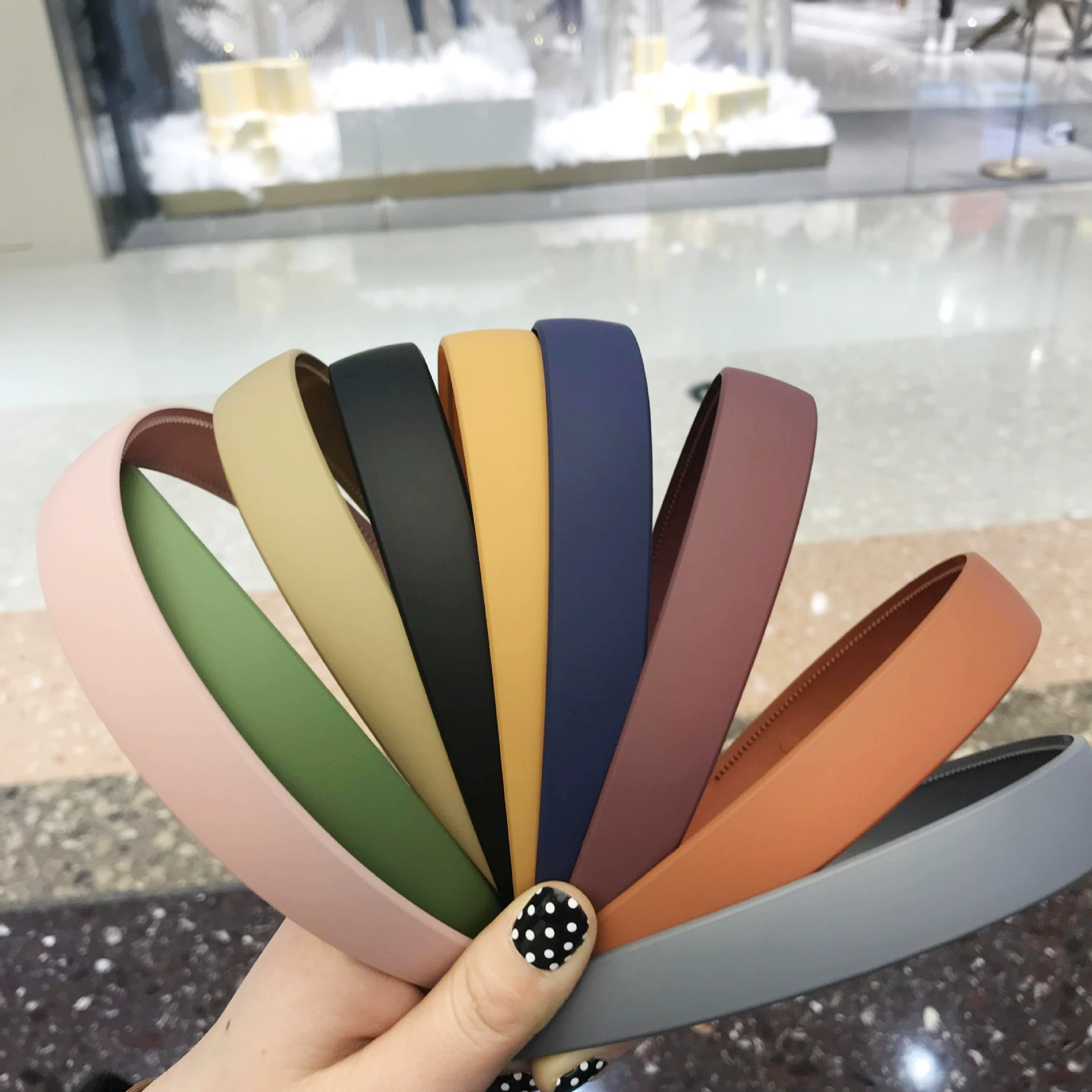 Matte plastic headband, hair accessory, Korean style, simple and elegant design, internet celebrity, wholesale