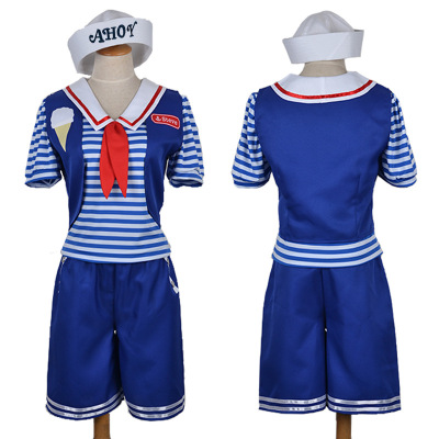 Stranger Things Strange story 3cos ice cream Clerk Navy suit cosplay Uniform