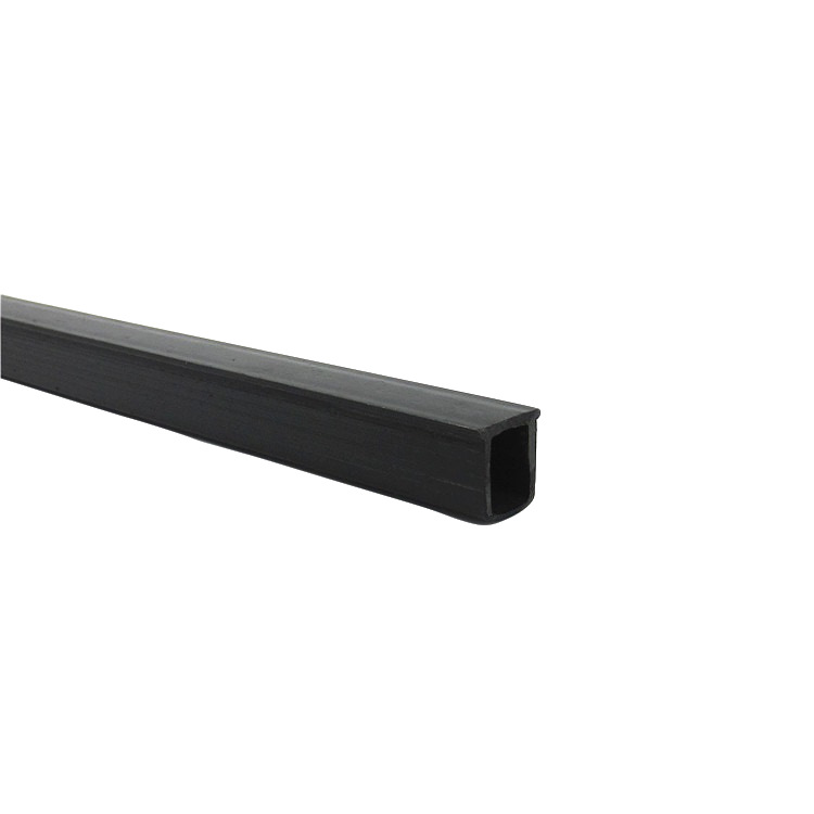 Productos plásticos extruidos de PVC negro, tubo cuadrado para cultivo hidropónico, tubo cuadrado de PVC con rosca, procesamiento de extrusión.