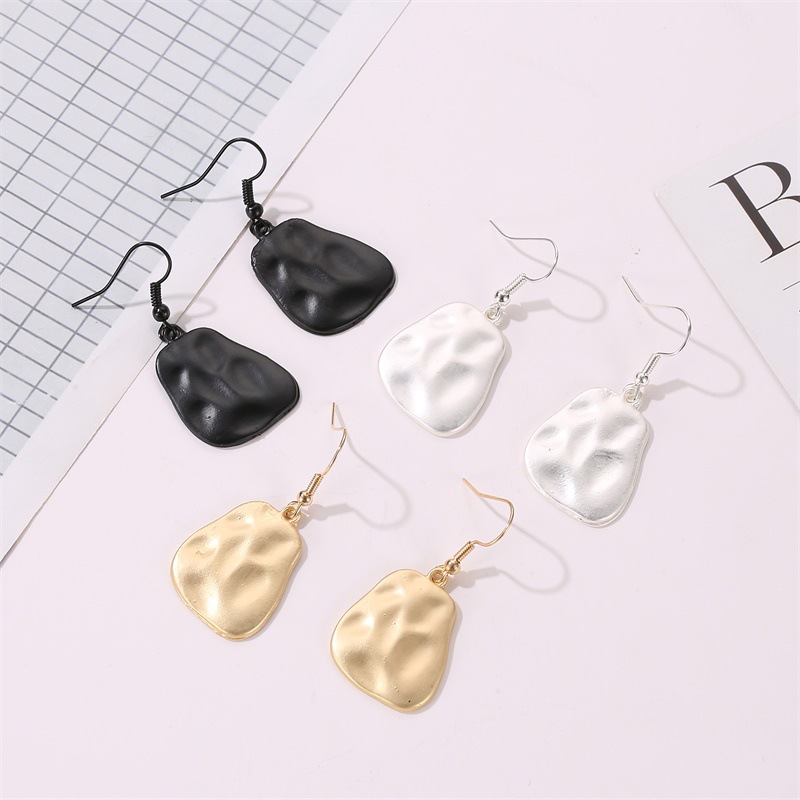 Earrings Simple Irregular Earrings Women Bumpy Matte Wholesales Fashion display picture 1