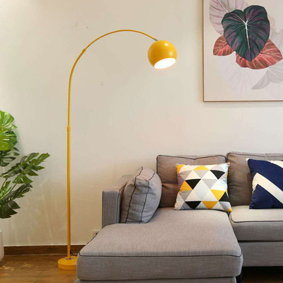 Living Room Floor Lamp ins Internet Famous Sofa Bedside Vertical Fishing Table Lamp Nordic Light Luxury Bedroom led Floor Lamp