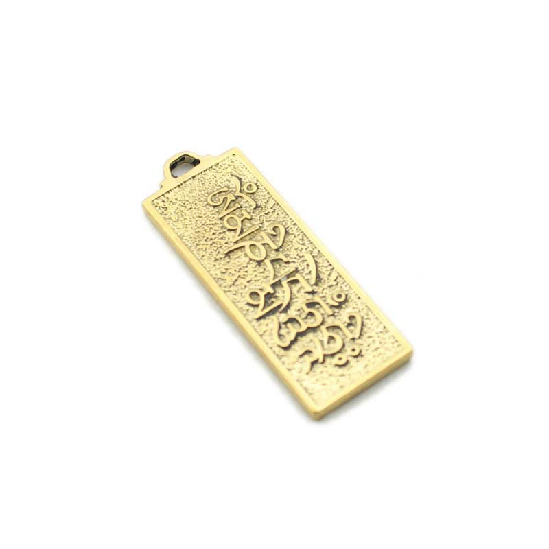 Creative brass retro keychain, handle, flashlight, copper accessory, internet celebrity