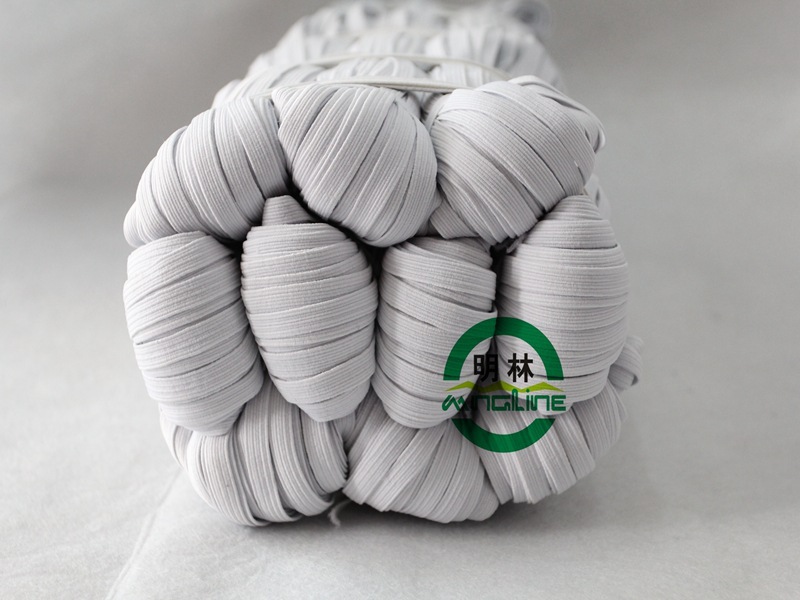 明林8mm常用走马带天然乳胶捆装进口环保扁松紧带弹力绳裤腰带