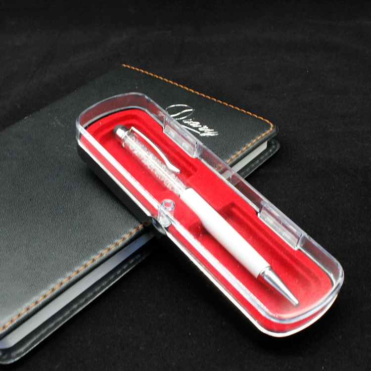 Magnetic transparent pencil case, plastic gift box, gift pen, new collection