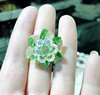 Crystal, woven ring handmade, wholesale