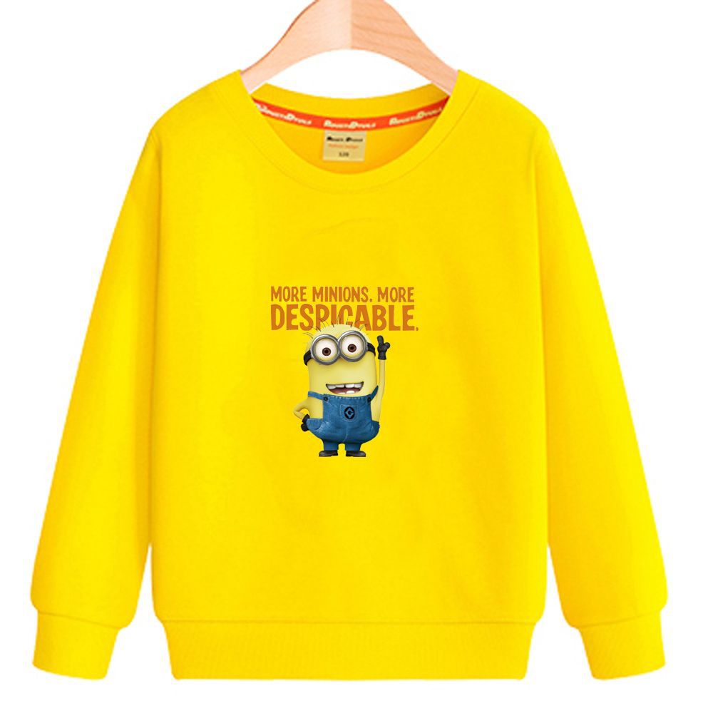 供应时尚新款儿童卫衣 圆领神偷奶爸图案中小童卫衣上衣秋季装