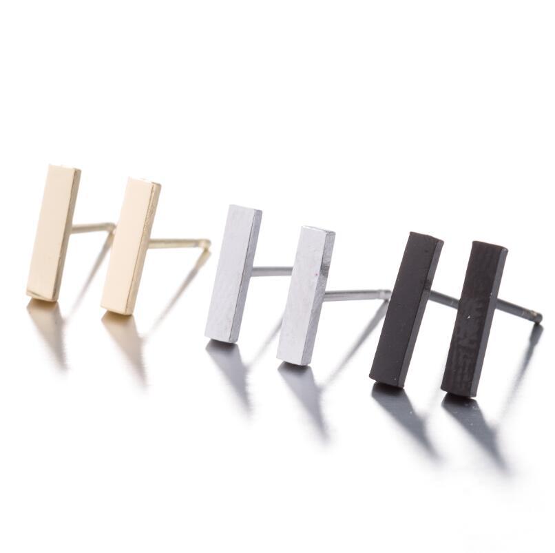 Women's Simple Style Geometric Stainless Steel No Inlaid Ear Studs Stainless Steel Earrings display picture 5