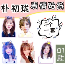 apink 林初珑 大头贴纸手机手账磨砂贴纸 明星周边