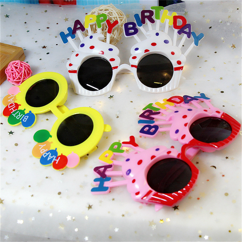 Birthday Festival Geometric Pattern Handmade Craft Birthday Geometric Plastic Birthday Costume Props