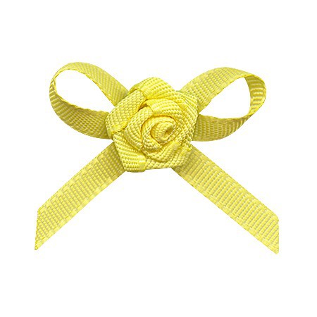 Yao Ming en stock al por mayor pequeño arco cinta de poliéster mano anudada pastel bandera cinta de satén arco