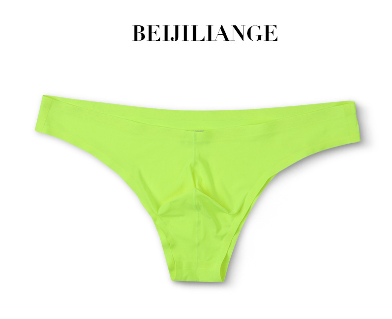 Calzoncillos pequeños transpirables de la ropa interior de la Seda del hielo de los hombres del verano cintura baja escritos atractivos transparentes personalizados cómodos de los hombres de moda