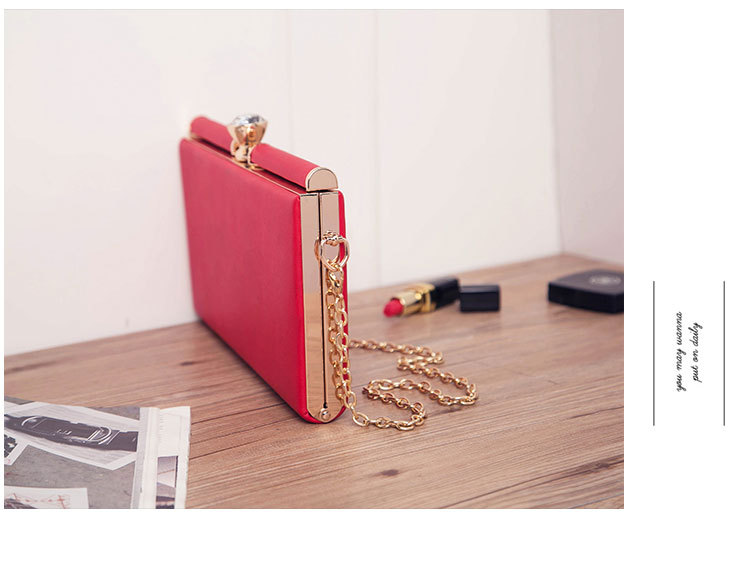 Fashion Solid Color Chain Shoulder Messenger Bag display picture 5