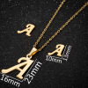 Pendant stainless steel with letters, necklace, chain, set, earrings, accessory, European style, wholesale