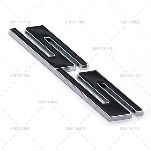 SS metal personalized car logo, suitable for Chevrolet SS metal modified car stickers, metal material
