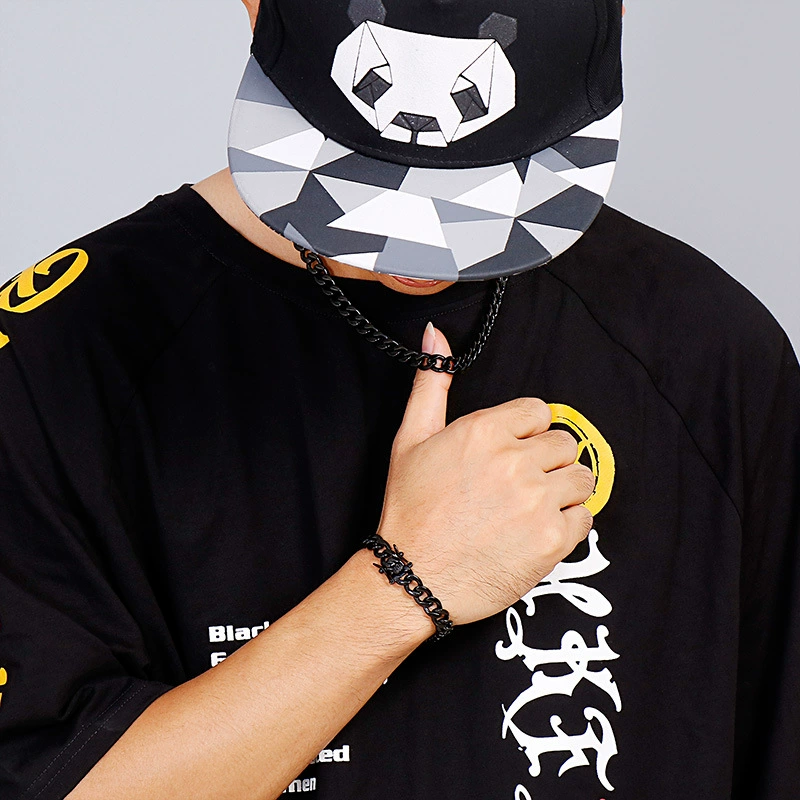 Necklace, accessory hip-hop style, fashionable chain, European style, wholesale, custom-made