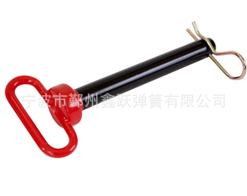 厂家定制优质碳钢红头拖车销 规格齐全 用于销轴连接，健身器材等
