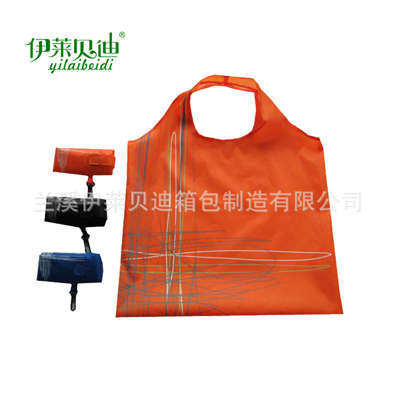 批发涤纶折叠袋 促销礼品收纳袋 环保购物袋厂家定做印logo