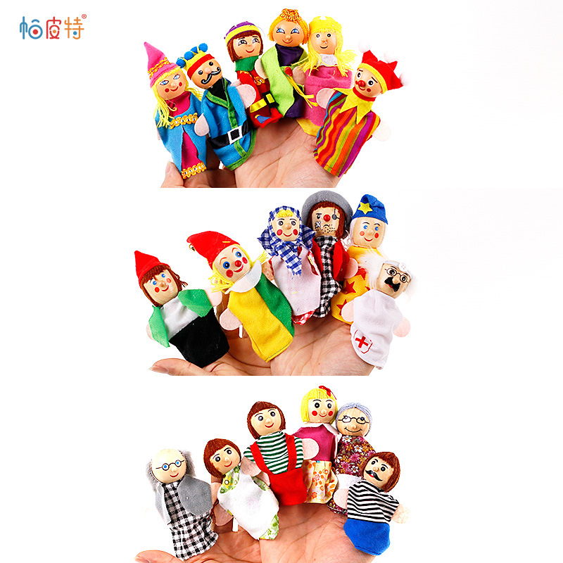 帕皮特手偶指偶套装亲子互动故事玩具幼儿园上课道具诚招跨境分销|ru