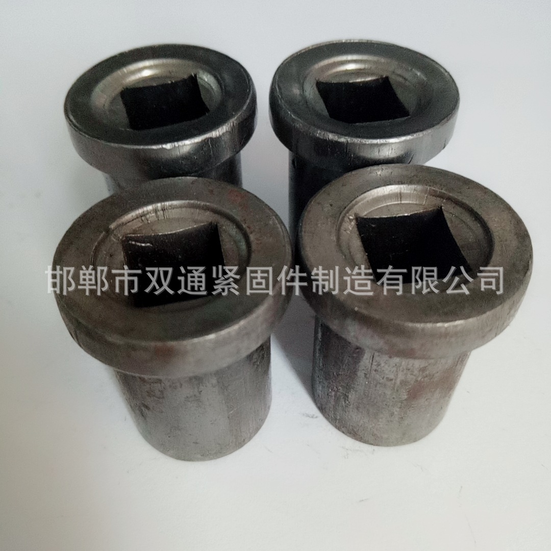 非标螺母定做多工位冷镦非标内四方孔圆套管台阶内四方套筒冷镦件