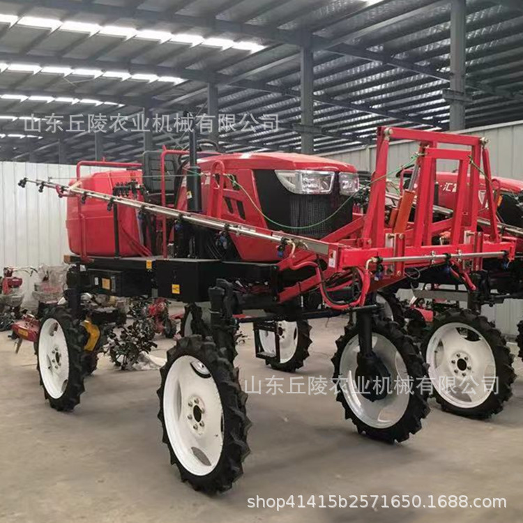 农用自走式四轮打药机 小麦玉米喷雾式打药机 国补型铁轮打药机