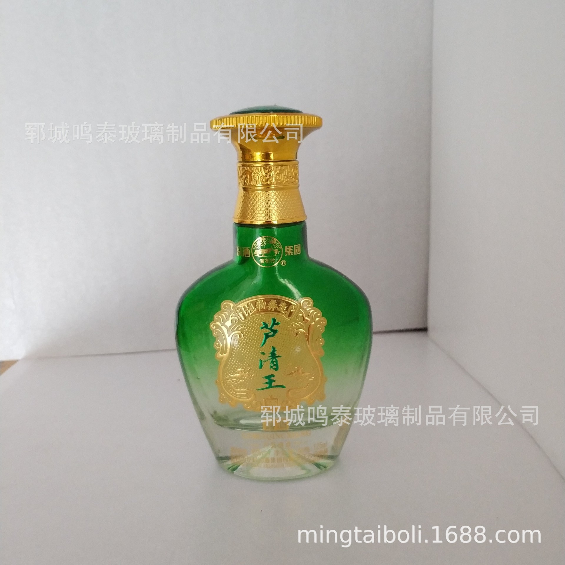 小容量酒瓶125ml喷涂烤花玻璃瓶晶白料白酒瓶