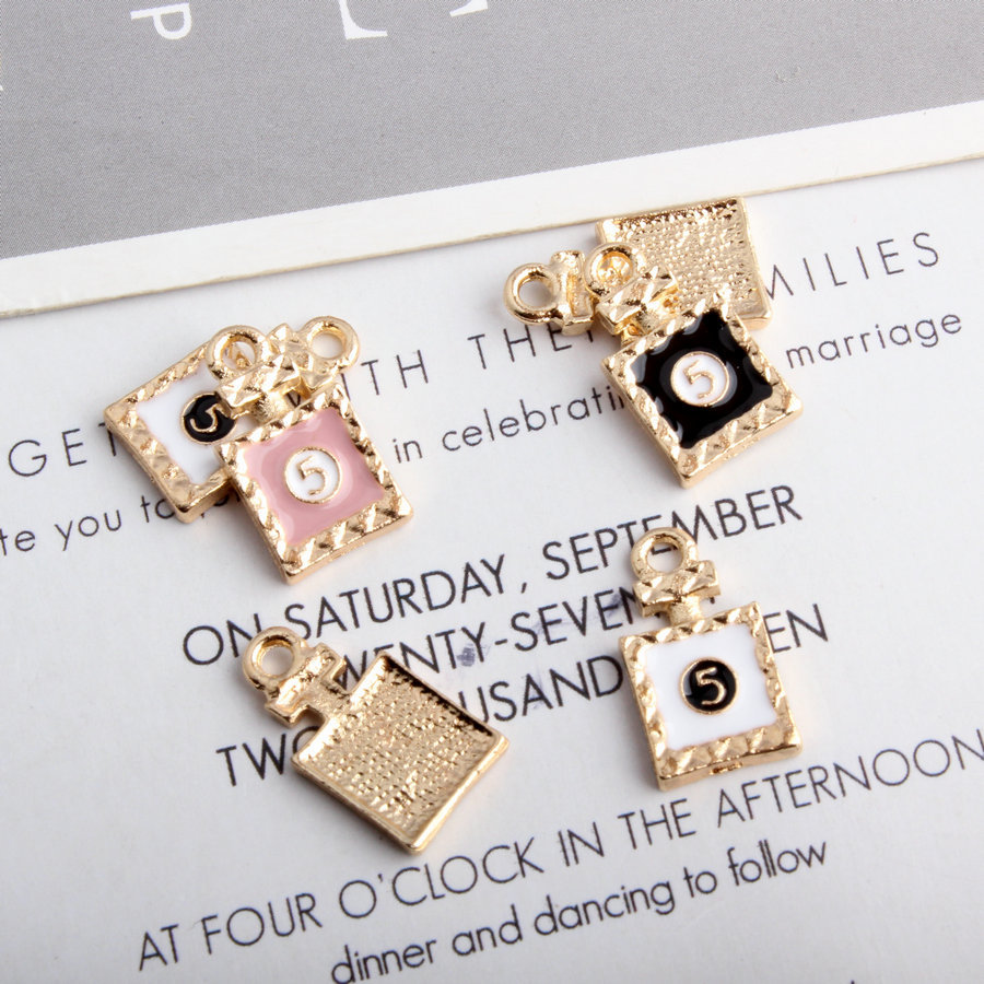 10 Unidades/Paquete Aleación Número Botella De Perfume Colgante display picture 2