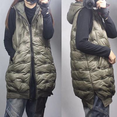 冬季新款棉服马甲女 重工刺绣个性大牌文艺韩版百搭宽松连帽马夹|ru