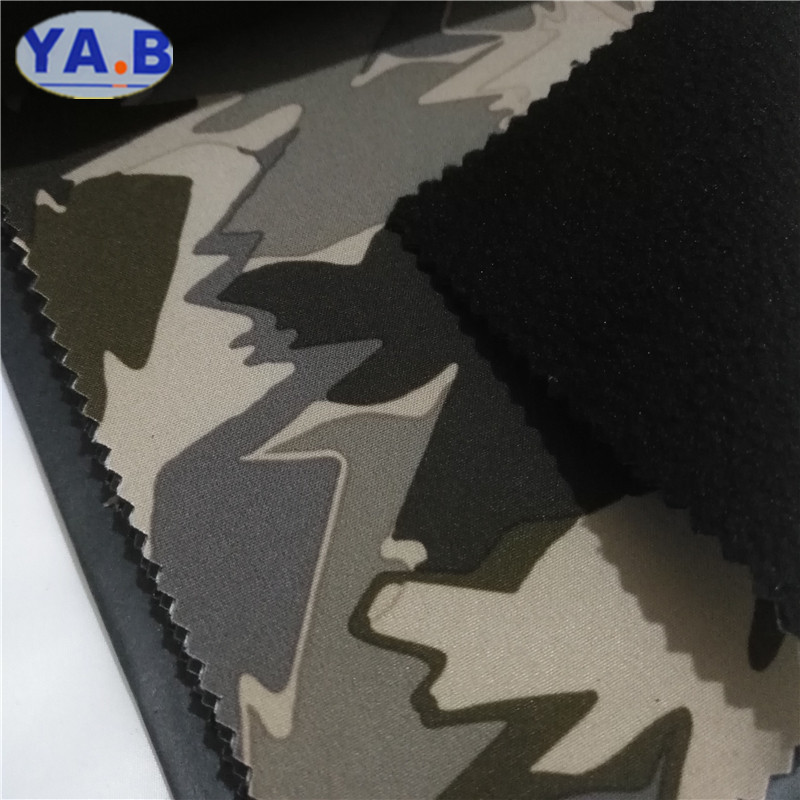 四面弹春亚纺 三合一复合中透明TPU膜+摇粒绒 防水保暖滑雪服