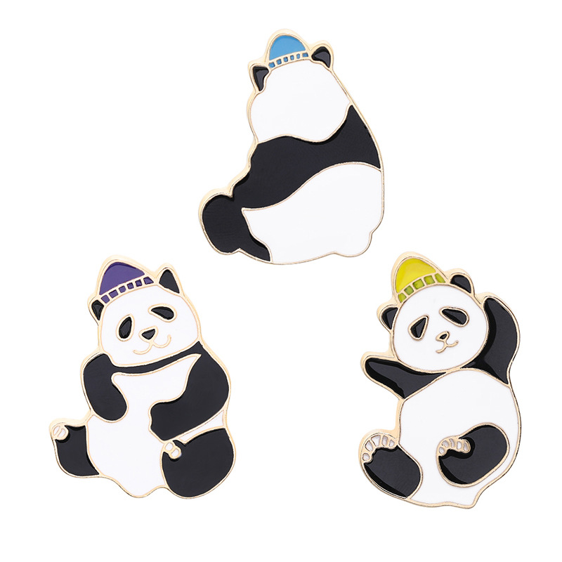 Lindo Broche De Goteo De Aleación De Panda display picture 2