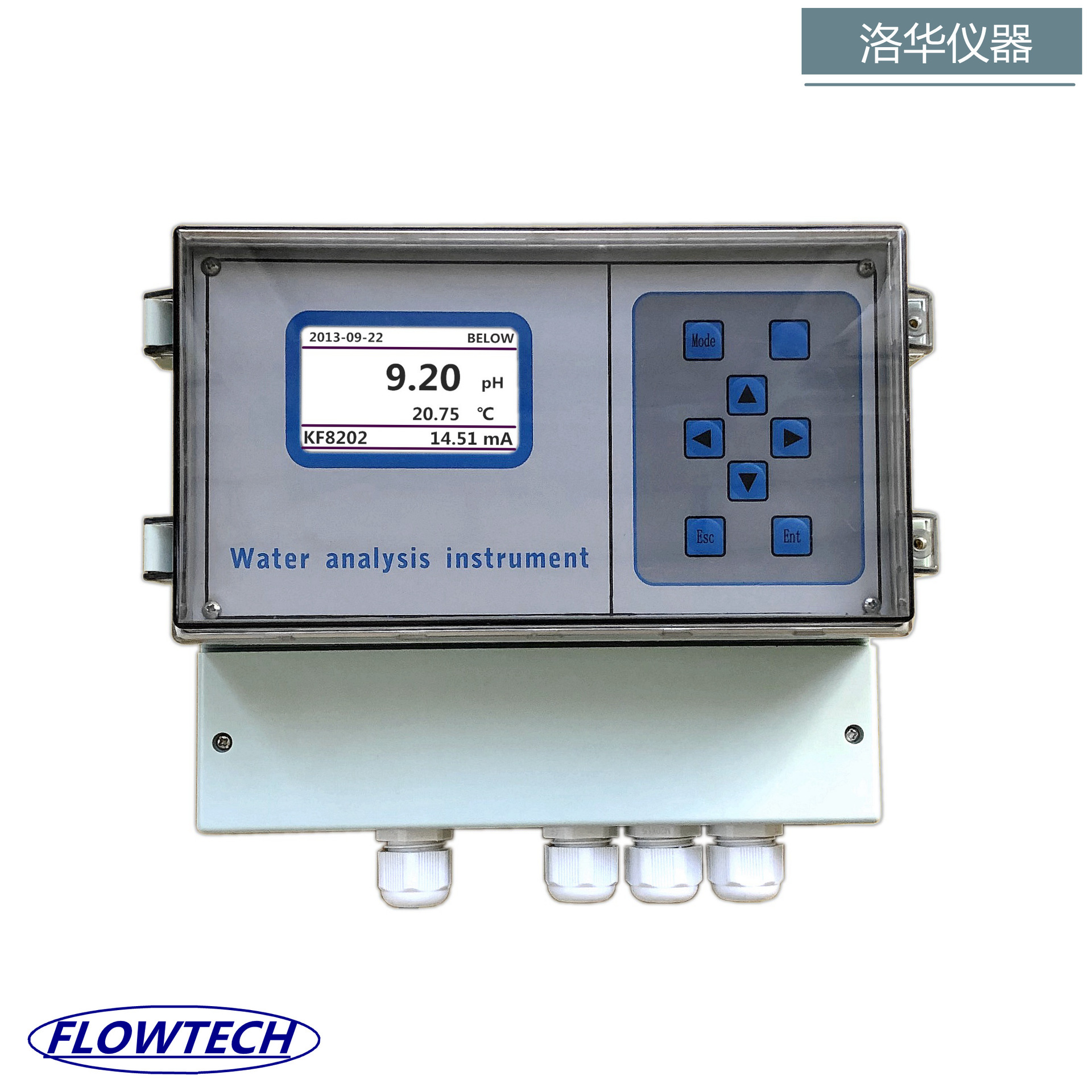 工业pH仪在线pH计,PH变送器，PH显示表，污水PH计PH电极，KF8202