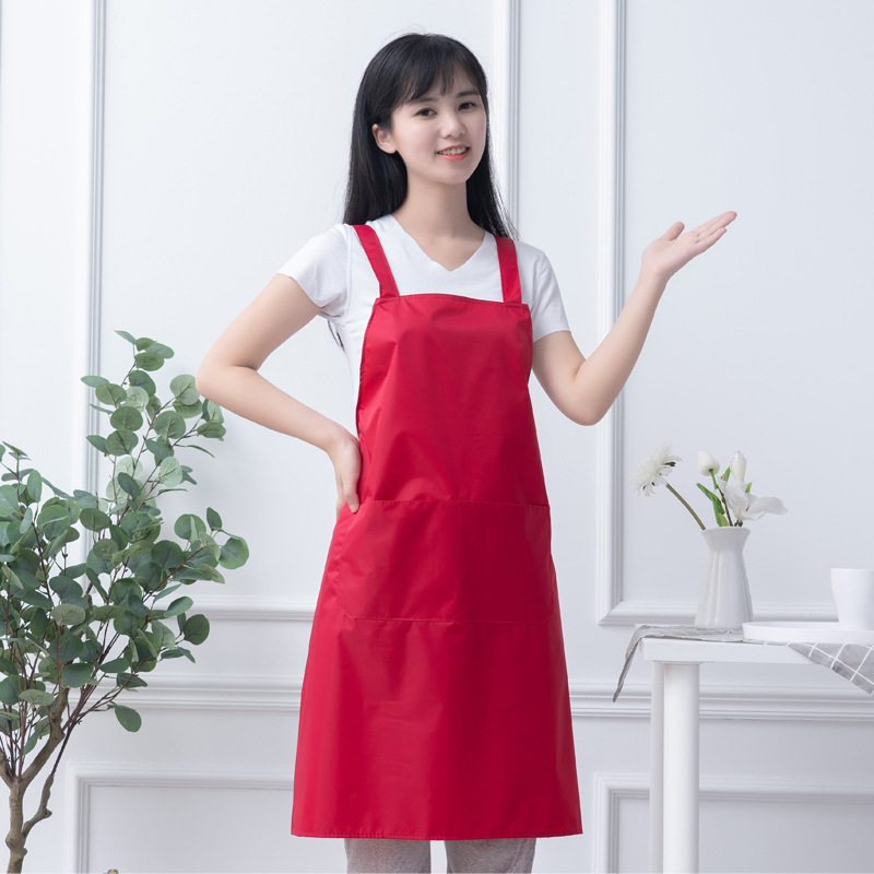 waterproof kitchen Shoulders straps lengthen thickening Printing customized logo Advertising Promotion Female