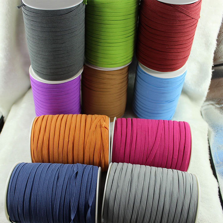 环保出口走马松紧带3mm-12mm跑马松紧带袖套走马带黑白彩色松紧带