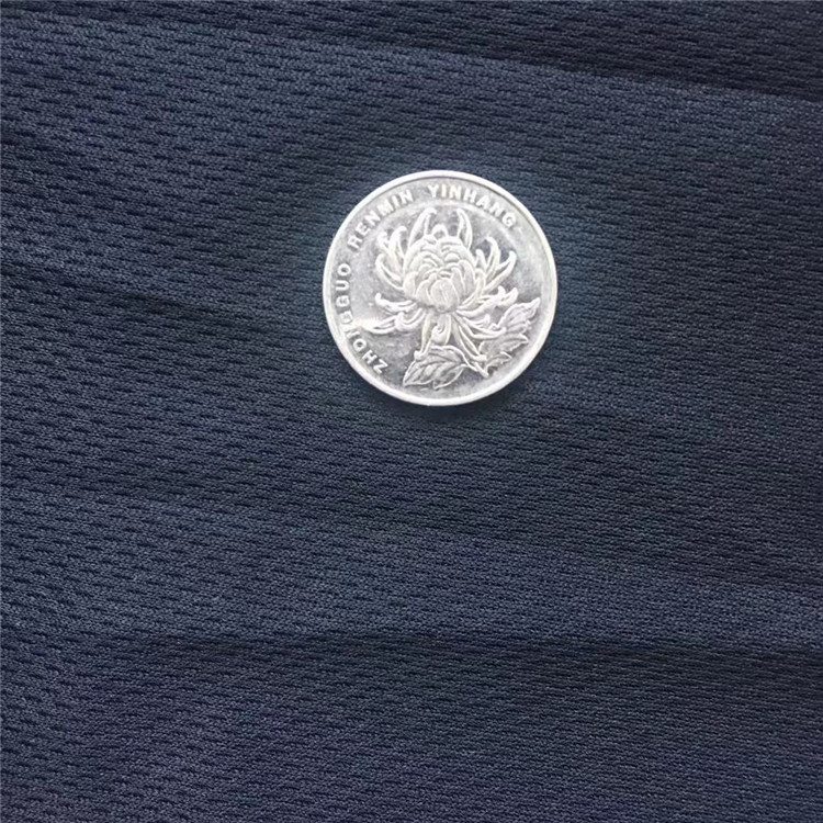 黑色鸟眼布面料吸汗速干通气面料学生背心T恤鞋材汽车沙发布料