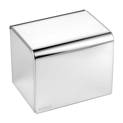 No punching 304 stainless steel square tissue box bathroom tissue holder moisture-proof paper tissue box manufacturer wholesale