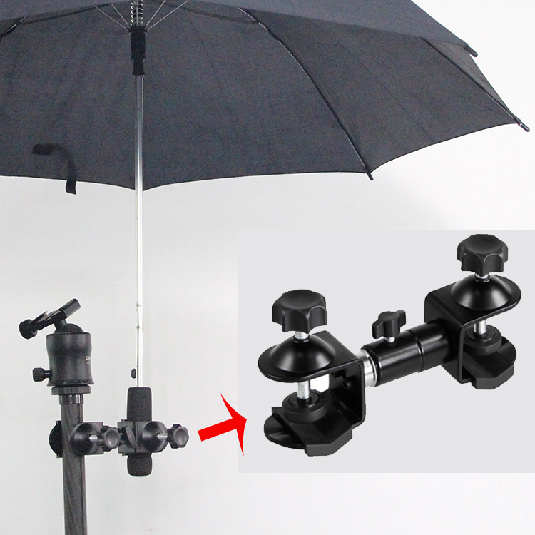 SLR camera Tripod fixed umbrella clip rain clip waterproof sunshade clip photography camera tripod accessories
