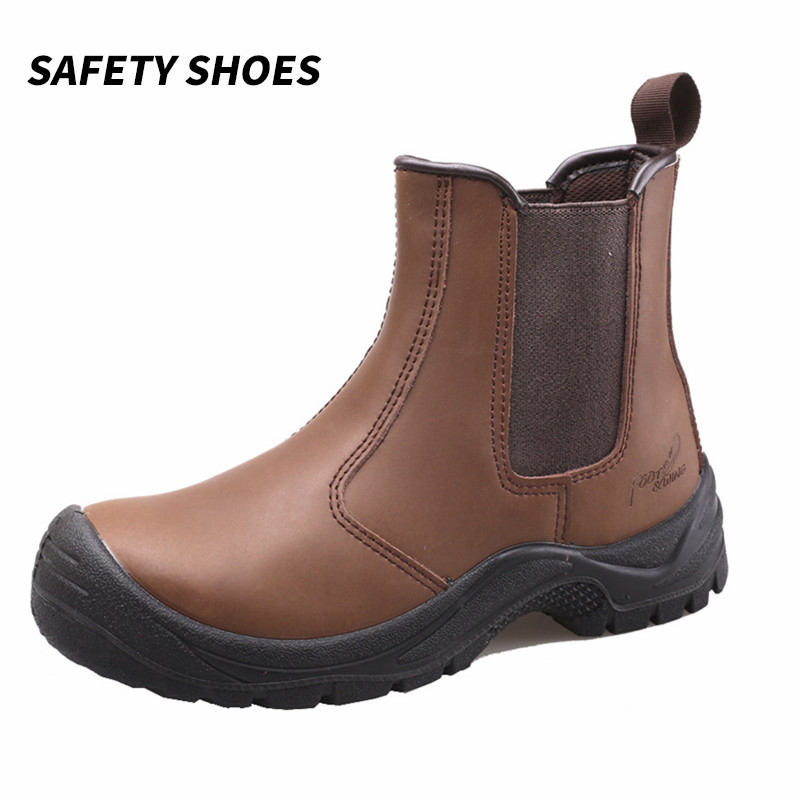 劳保鞋防砸防刺穿真皮 高帮耐磨舒适工地安全鞋工作鞋跨境专供