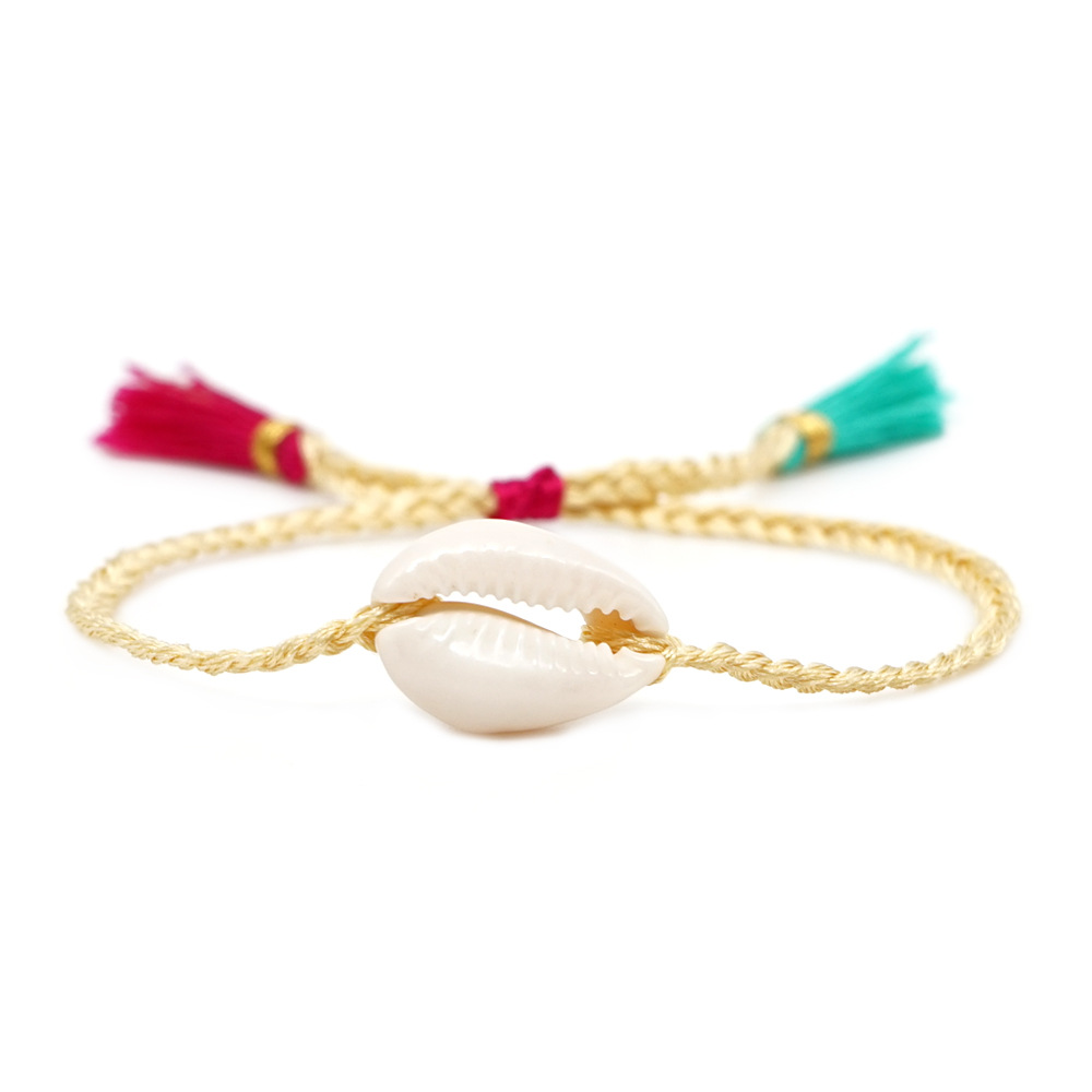 Fashion Tassel Hand-woven Multicolor Shell Bracelet display picture 5