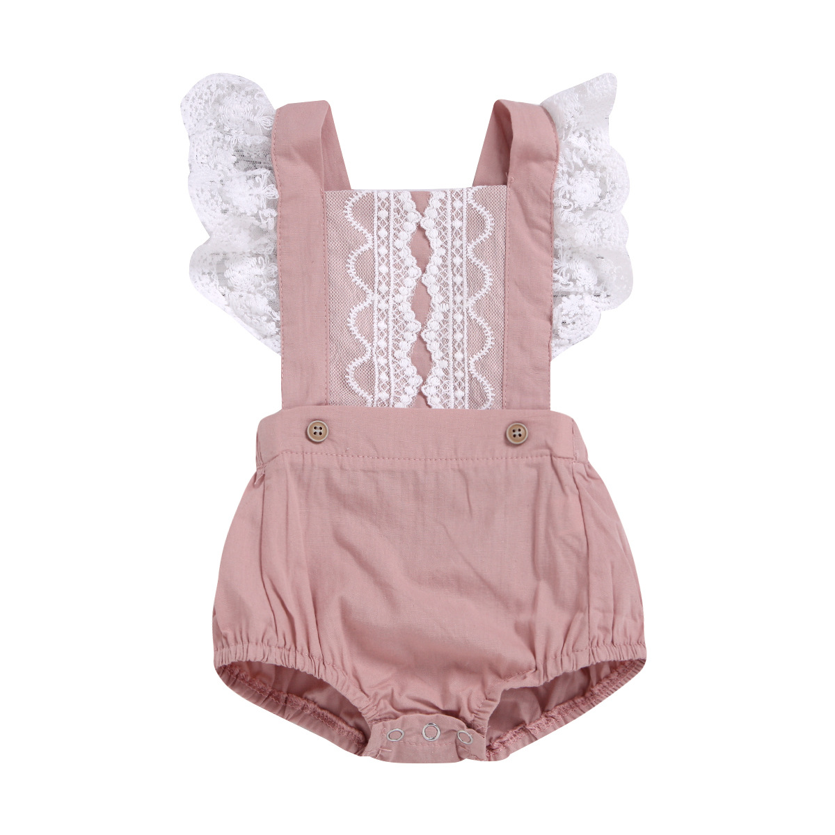 Summer Sleeveless Lace Bodysuit New Baby Baby Clothes Thin Girls Short Crawler Children's Wear display picture 1