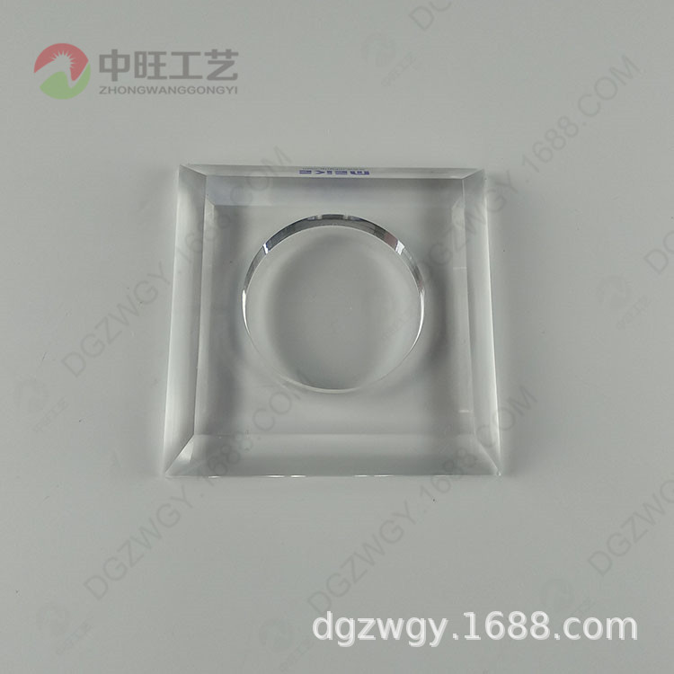 厂家雕刻加工亚克力圆管制品  精美圆形方形亚克力珠宝展示底座