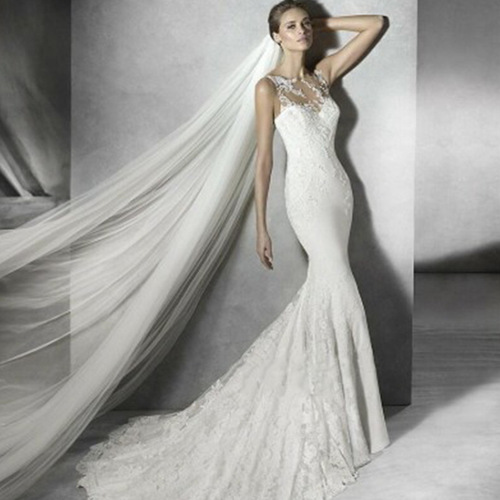 Veil Bride New Style Wedding Single Layer Lace Ruffle Veil Korean Version Wedding Dress Long Accessory Clothing Accessories Long 