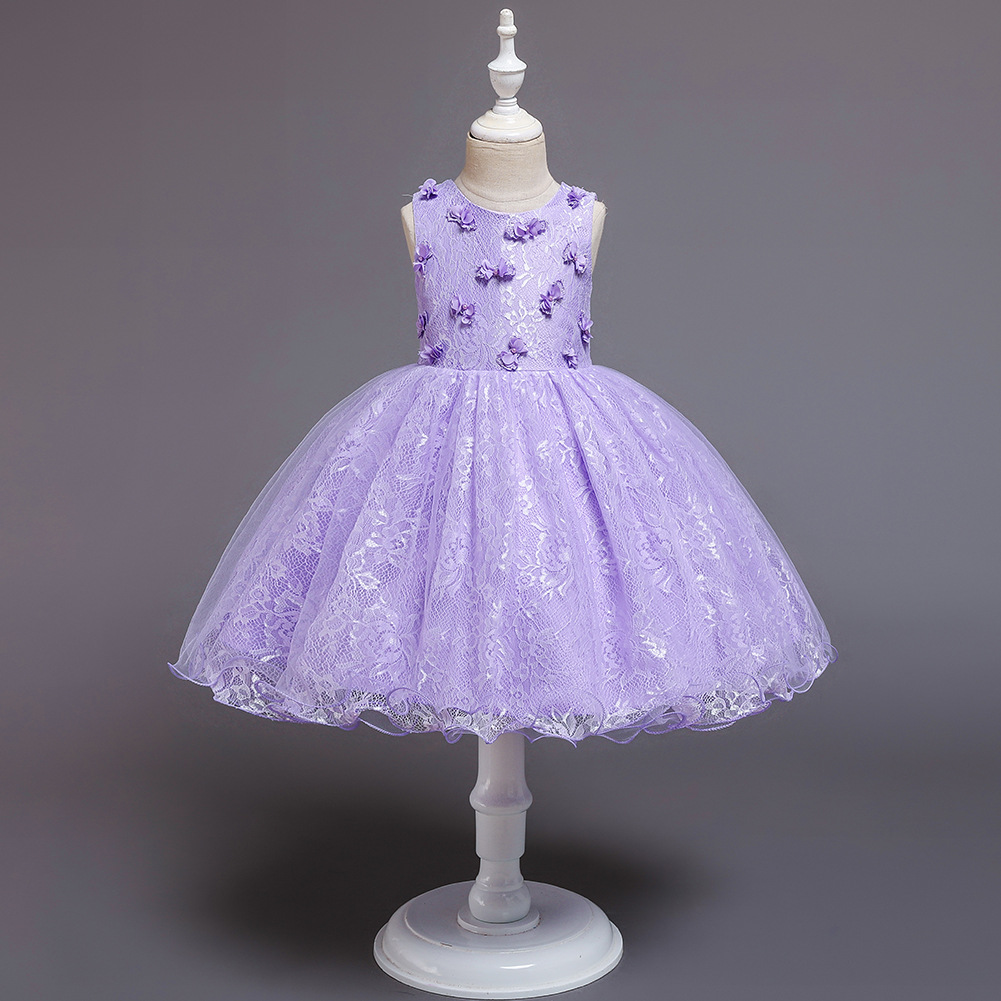 Children's Dress Princess Dress Baby Year-old Dress Tutu Skirt Flower Girl Wedding Dress display picture 14
