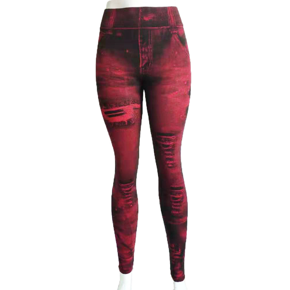 Femmes Du Quotidien Mode Impression Longueur De La Cheville Impression Leggings display picture 3