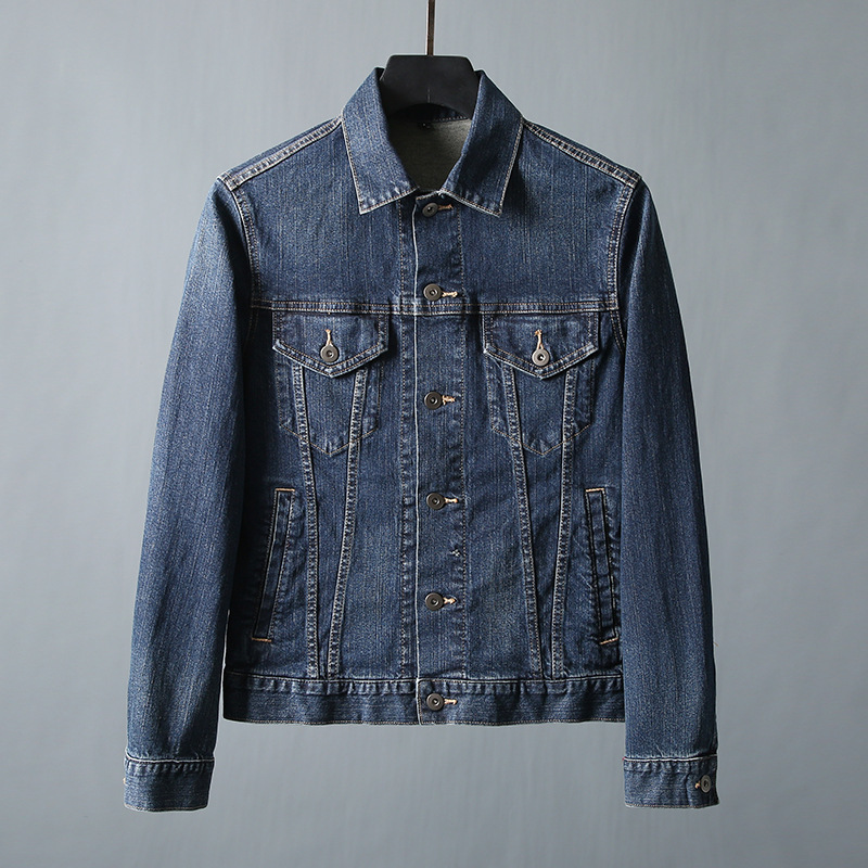 Men's Classic Washed Denim Jacket Casual Coat