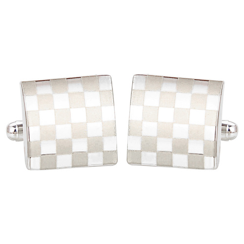 European and American movies around foreign trade grid laser cufflinks men's French cufflinks factory wholesale 