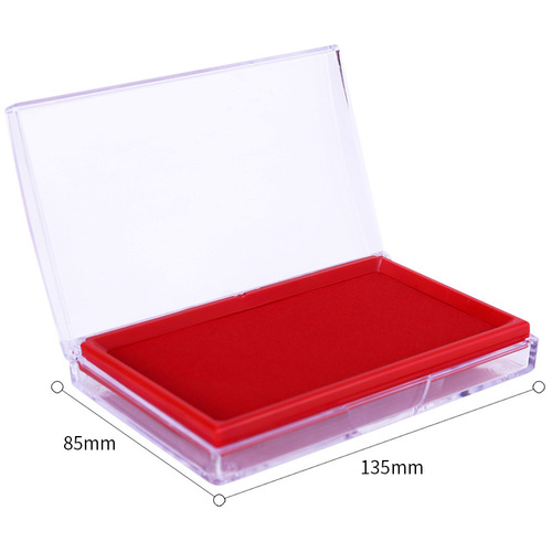 Deli ink pad 9864 large fast-drying ink pad office financial bank ink red black blue office ink pad