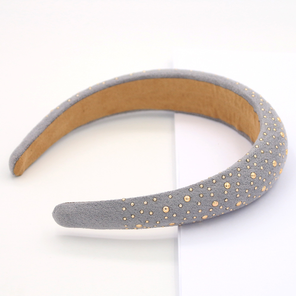 Bronzing Starry Headband For Women Hairpin Sponge Simple Headband Suppliers China display picture 12