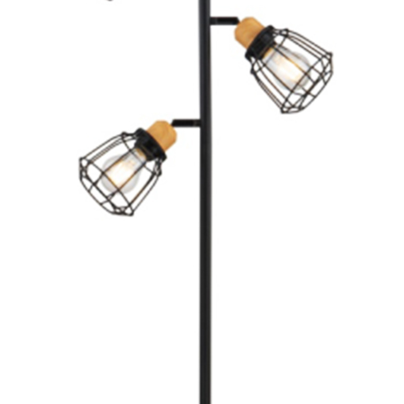 北欧落地灯客厅卧室床头茶几灯简约现代创意3头铁线落地灯