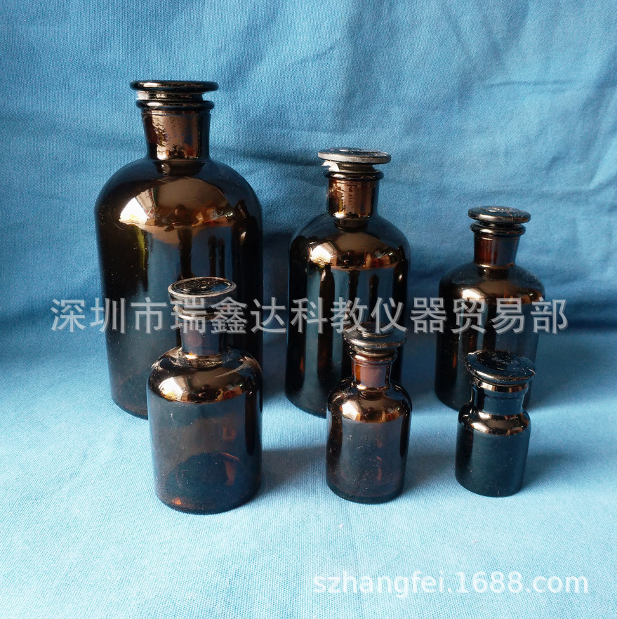 棕色小口试剂瓶30ml-20000ml棕小口试剂瓶 棕小口瓶 样品瓶 磨砂